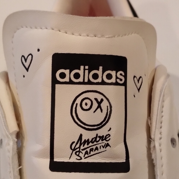 Adidas Superstar x Andre Saraiva Size 8 mens Cream and Black - Picture 6 of 9